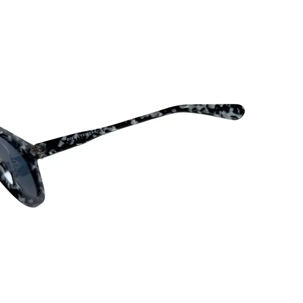 Diff Eyewear Dime Sunglasses, Black & White Frame Only Frame